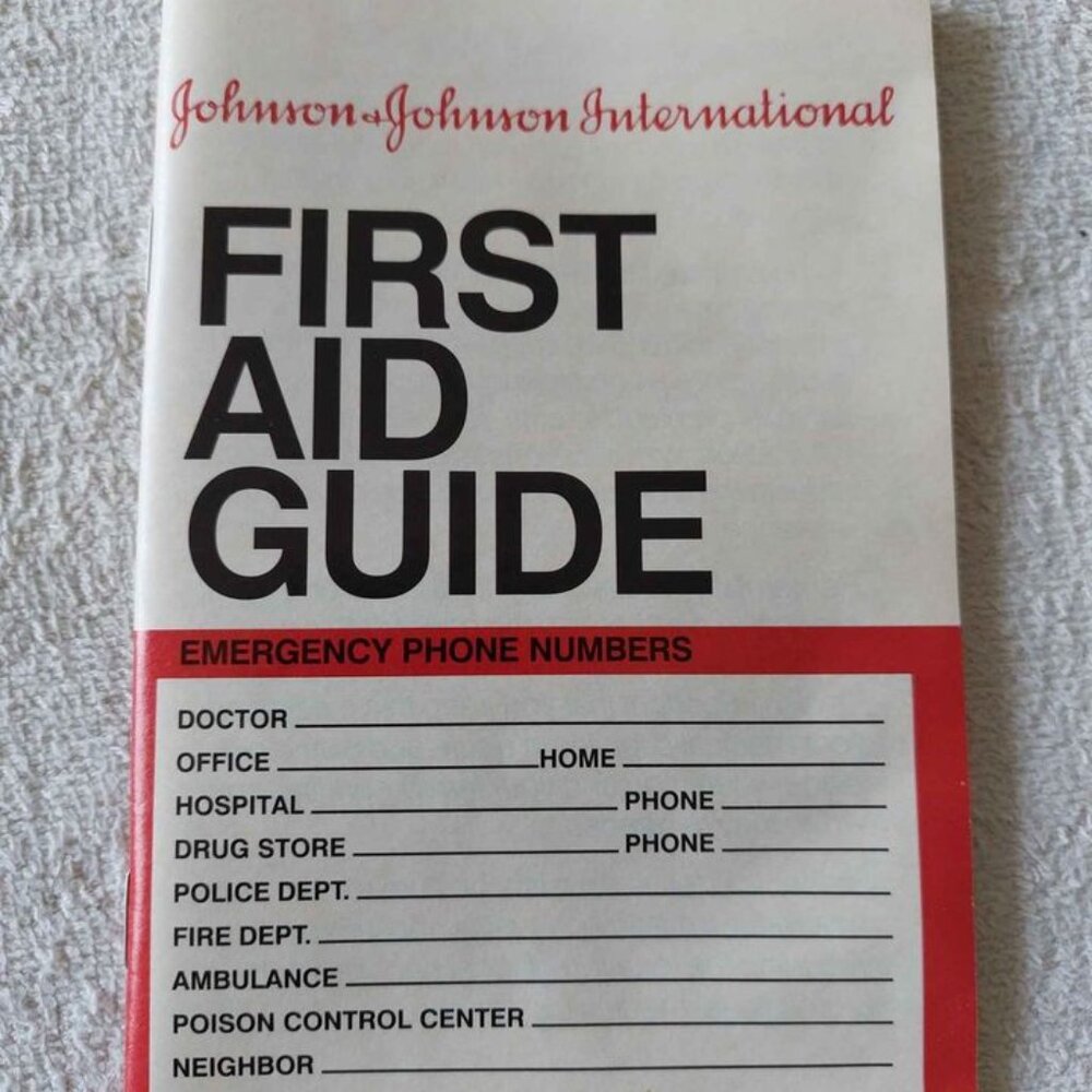 Going camping? Vintage Johnson & Johnson first aid guide booklet